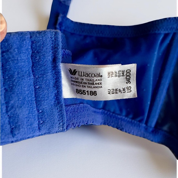 Wacoal Retro Lace Full Coverage Back Smoothing Bra 34DDD/F - Picture 6 of 7